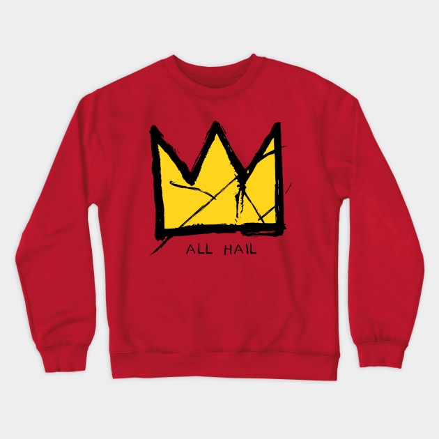 Basquiat Crown Crewneck Sweatshirt by portraiteam